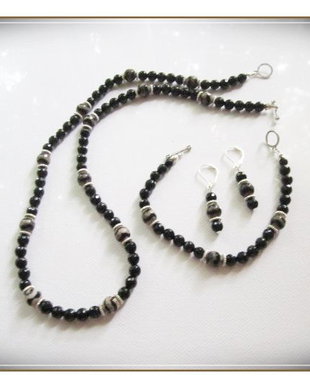 SET- AGATE FATETATE DUNGATE SI ONIX NEGRU