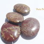 Pandantiv oval din jasper cu DEFECTE aprox 8x30x40 mm