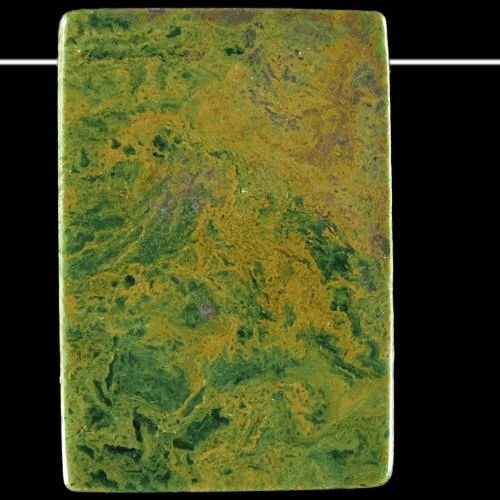 5586 - Pandantiv, jad / jadeit african, 45x31x5mm