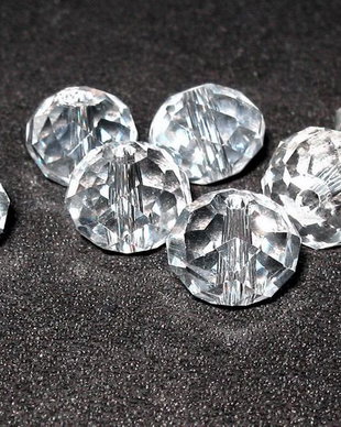 Cristale din sticla, 8x6 mm, transparente