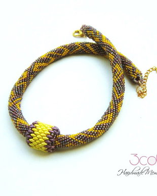 Colier handmade- Yellow Touch