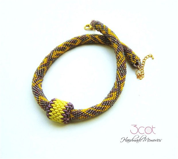Colier handmade- Yellow Touch