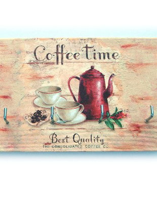 Cuier lemn "Coffee time" 1439