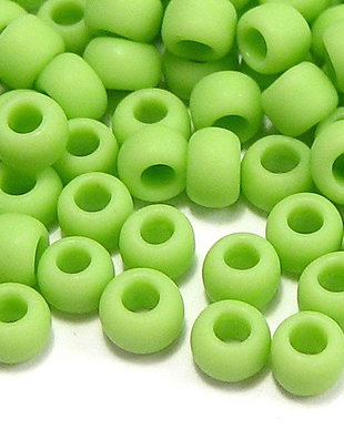 Margele TOHO, 8/0, Opaque-Frosted Sour Apple - 20 de grame