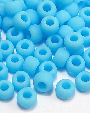 Margele TOHO, 8/0, Opaque-Frosted Blue Turquoise - 20 grame