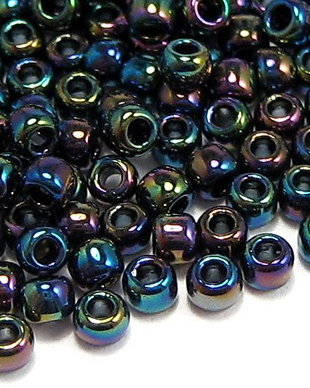 Margele TOHO, 11/0, Metallic Rainbow Iris-10 grame