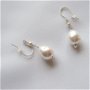 Cercei argint si perle naturale picatura