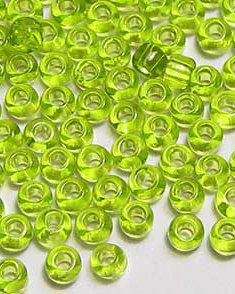 Margele TOHO, 11/0, Transparent Lime Green