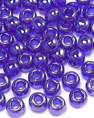 Margele TOHO, 11/0, Transparent Lustered Cobalt