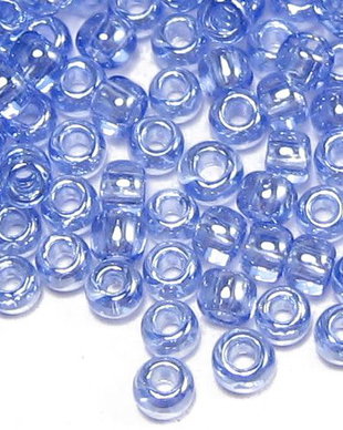 Margele TOHO, 11/0, Transparent Lustered Lt Sapphire