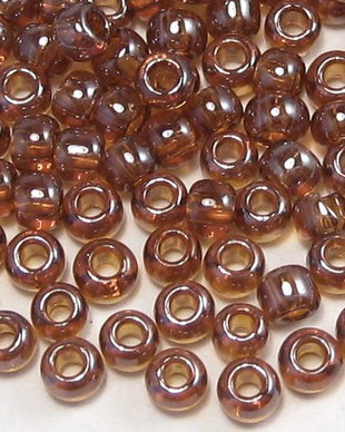 Margele TOHO, 11/0, Transparent Lustered Smoky Topaz