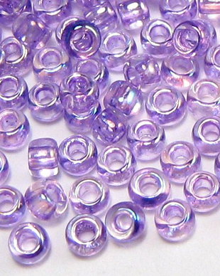 Margele TOHO, 11/0, Transparent Rainbow Foxglove