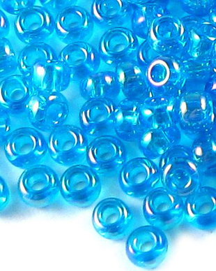 Margele TOHO, 11/0, Transparent Rainbow Dark Aqua