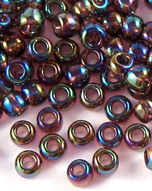 Margele TOHO, 11/0, Transparent Rainbow Amethyst