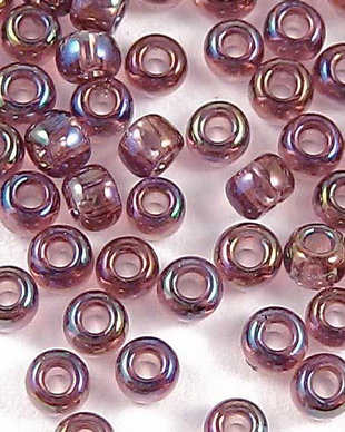 Margele TOHO, 11/0, Transparent Rainbow Med Amethyst