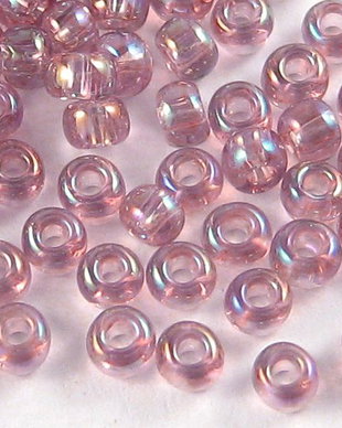Margele TOHO, 11/0, Transparent Rainbow Lt Amethyst