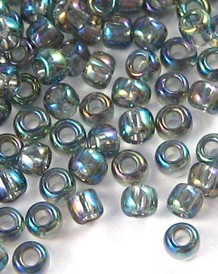 Margele TOHO, 11/0, Transparent Rainbow Gray