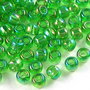 Margele TOHO, 11/0, Transparent Rainbow Peridot
