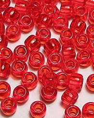 Margele TOHO, 11/0, Transparent Siam Ruby