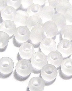 Margele TOHO, 11/0, Transparent-Frosted Crystal