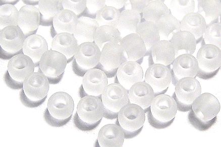 Margele TOHO, 11/0, Transparent-Frosted Crystal-10 grame