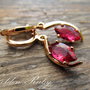 Cercei auriti GOLDEN RUBY