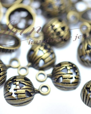 Charm dovleac, bronz antichizat