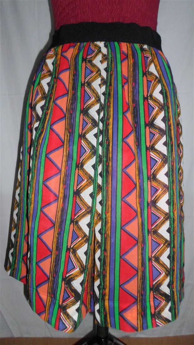 fusta din batist multicolor