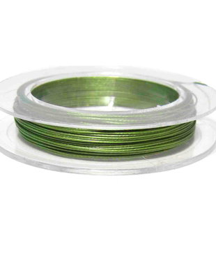 Sarma din otel siliconata, 0.38 mm, verde