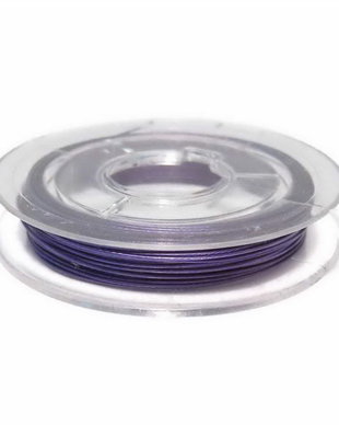 Sarma din otel siliconata, 0.45 mm, mov inchis