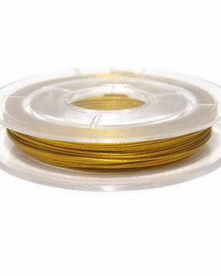 Sarma din otel siliconata, 0.45 mm, auriu inchis