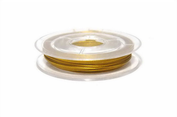 Sarma din otel siliconata, 0.45 mm, auriu inchis
