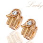 Cercei hamsa gold-filled LUCKY