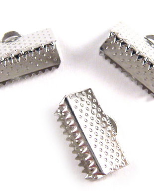 Capat sirag, platina, 13x7 mm (100 de bucati)