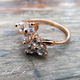 Inel gold-filled/flori DUO