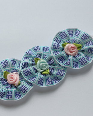 Bentita elastica cu motive turquoise