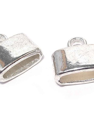Terminatii sirag, 11.5x10 mm, argintiu antichizat