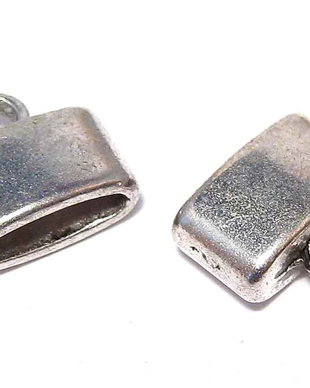 Terminatii sirag, 11.5x10 mm, argintiu antichizat-10 bucati
