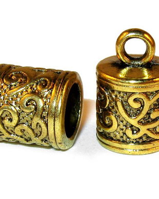 Terminatii sirag, 8.5x13 mm, auriu antichizat