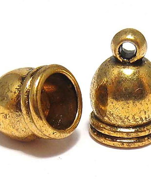 Terminatii sirag, 8x9 mm, auriu antichizat