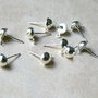 2b Tortite cercei argintate 12x4mm (SP0044 )