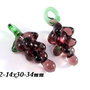 6164 - (2b) Minipandantive / charms, sticla de lampa, lampwork, struguri