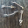 1b link zamak sageata  (bratari piele) 30x7mm (SALAK 081)