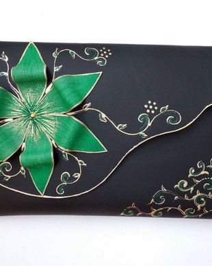 plic handmade unicat - Green Flower