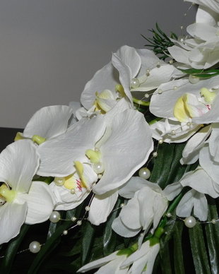 00384 - Buchet orhidee, bujor, gladiola