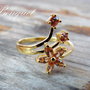 Inel gold filled/zirconii BOUQUET