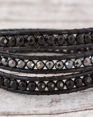 Bratara wrap ''Back to black 2'