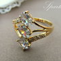 Inel gold filled&zirconii SPARKLE