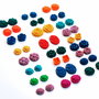 Set 25 perechi, 50 buc cabochoane fimo realizate manual  - mix flori