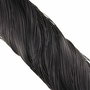 Snur din nailon cu aspect metalic, 0.8 mm, negru (fir de lame)
